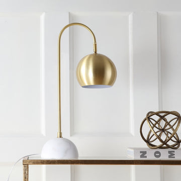 Stephen 23.5" Metal/Marble LED Table Lamp - JONATHAN Y